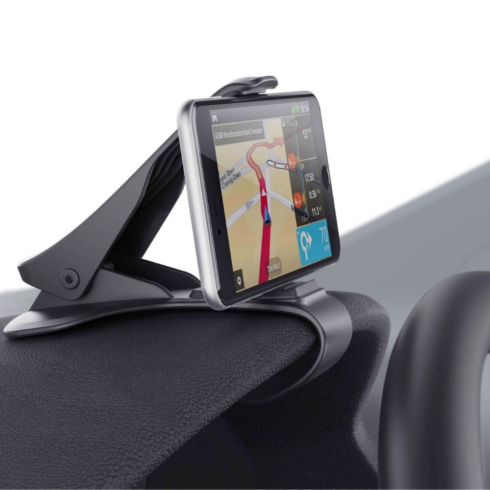 HUD Design Car Phone Holder Stand Adjustable Support Max 6.5 Inch For GPS Phone