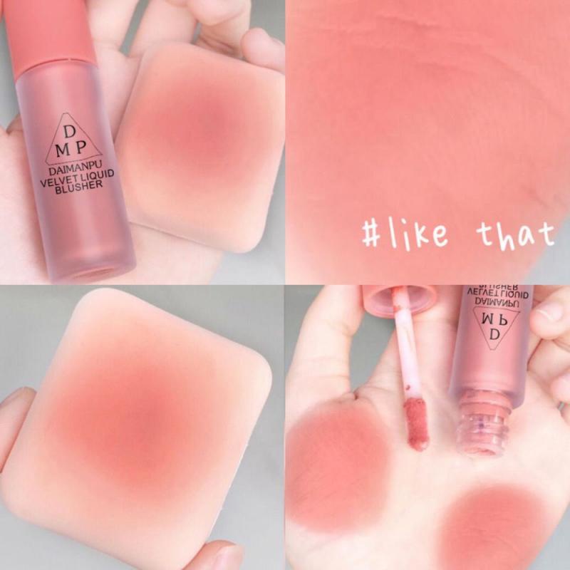 1 Phấn má hồng dạng lỏng nhung giúp tạo khối / bắt sáng trang điểm mặt dạng lì / lấp lánh