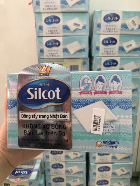 Bông tẩy trang Silcot hộp 82 miếng | BigBuy360 - bigbuy360.vn