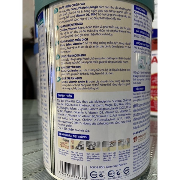 Sữa bột Kayoko Grow IQ công nghệ Nhật 900g