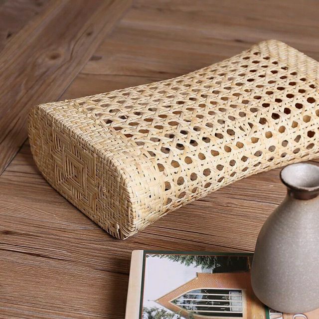 Gối mây đan tự nhiên (32*18*9)
