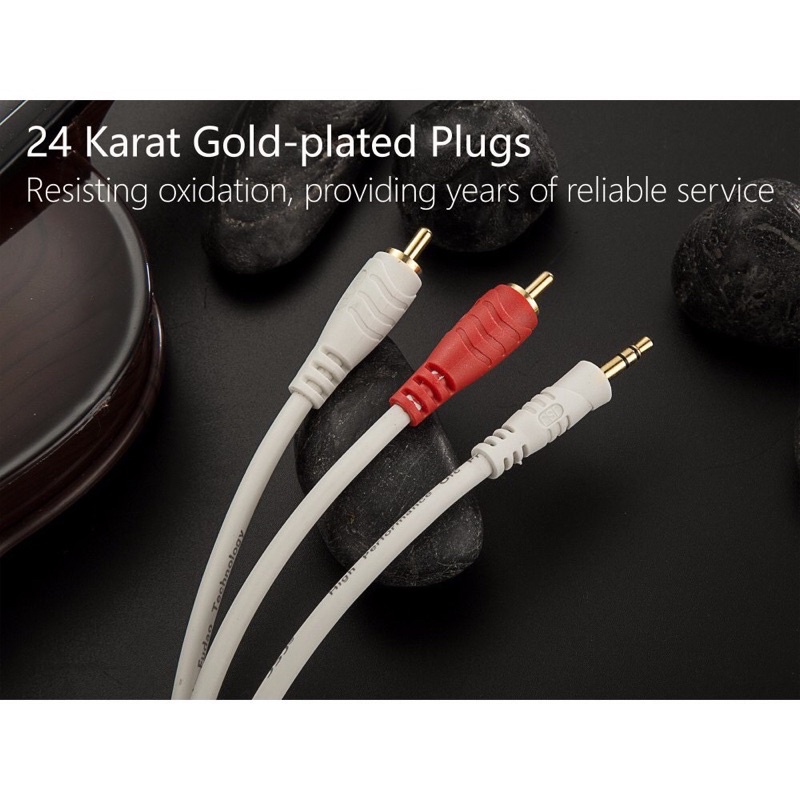 Dây loa 1 ra 2 av Audio - Dây Kết Nối Âm Thanh Loa, Amply, Tivi, Dây 3.5 ra AV,  1-2