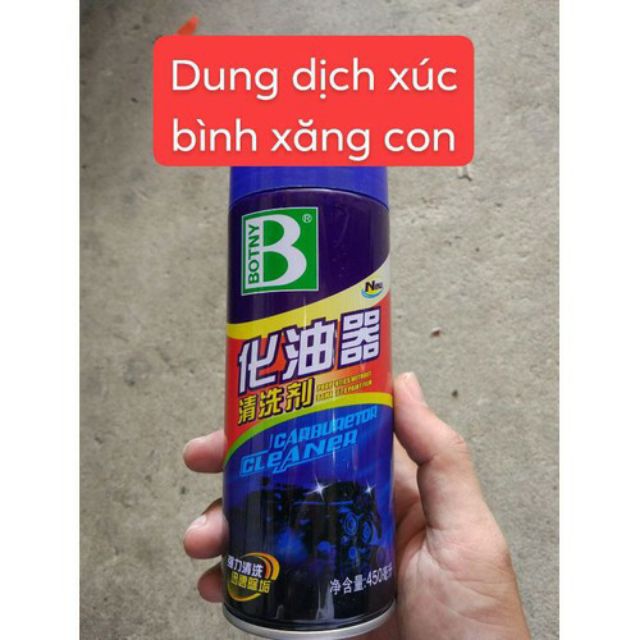 Dung Dịch Tẩy Rửa Bình xăng con. Bộ chế hòa khí