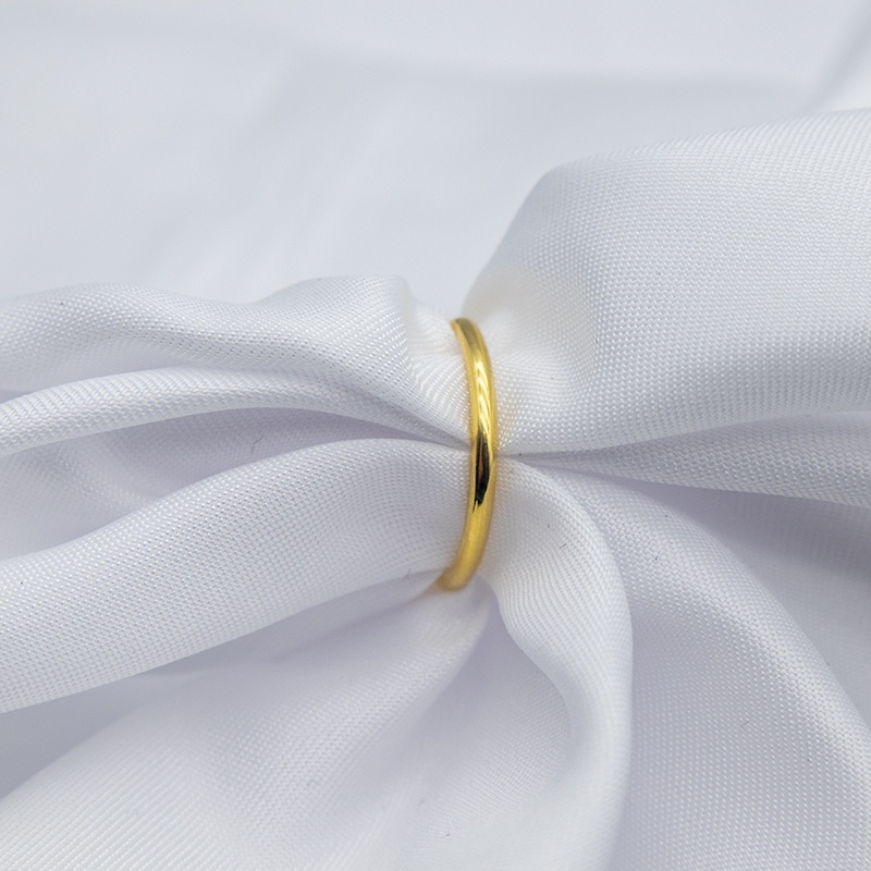 Nhẫn mạ vàng 24k thiết kế đơn giản thời trang 2021