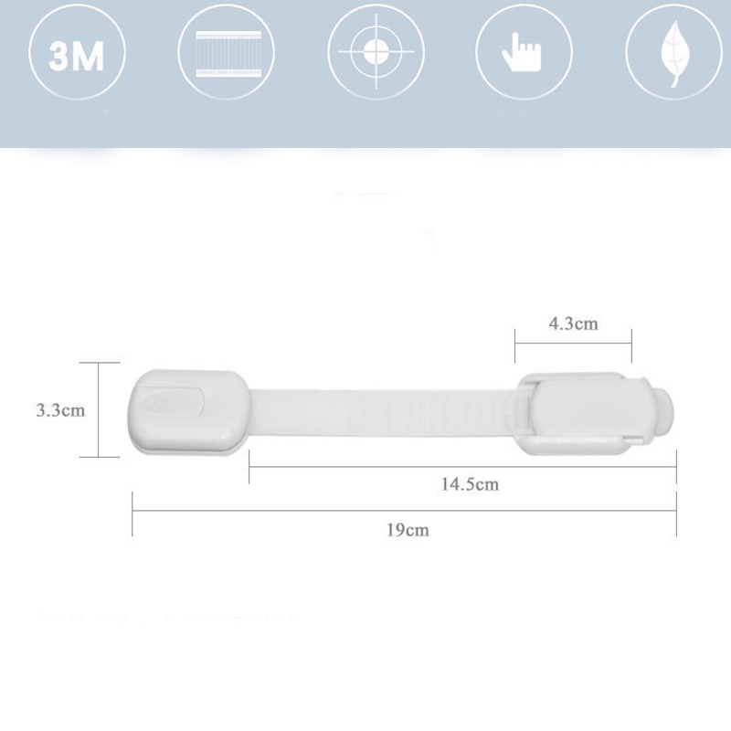 Set 10 Khóa Cửa Tủ Đa Năng 3M Tự Dính An Toàn Cho Bé