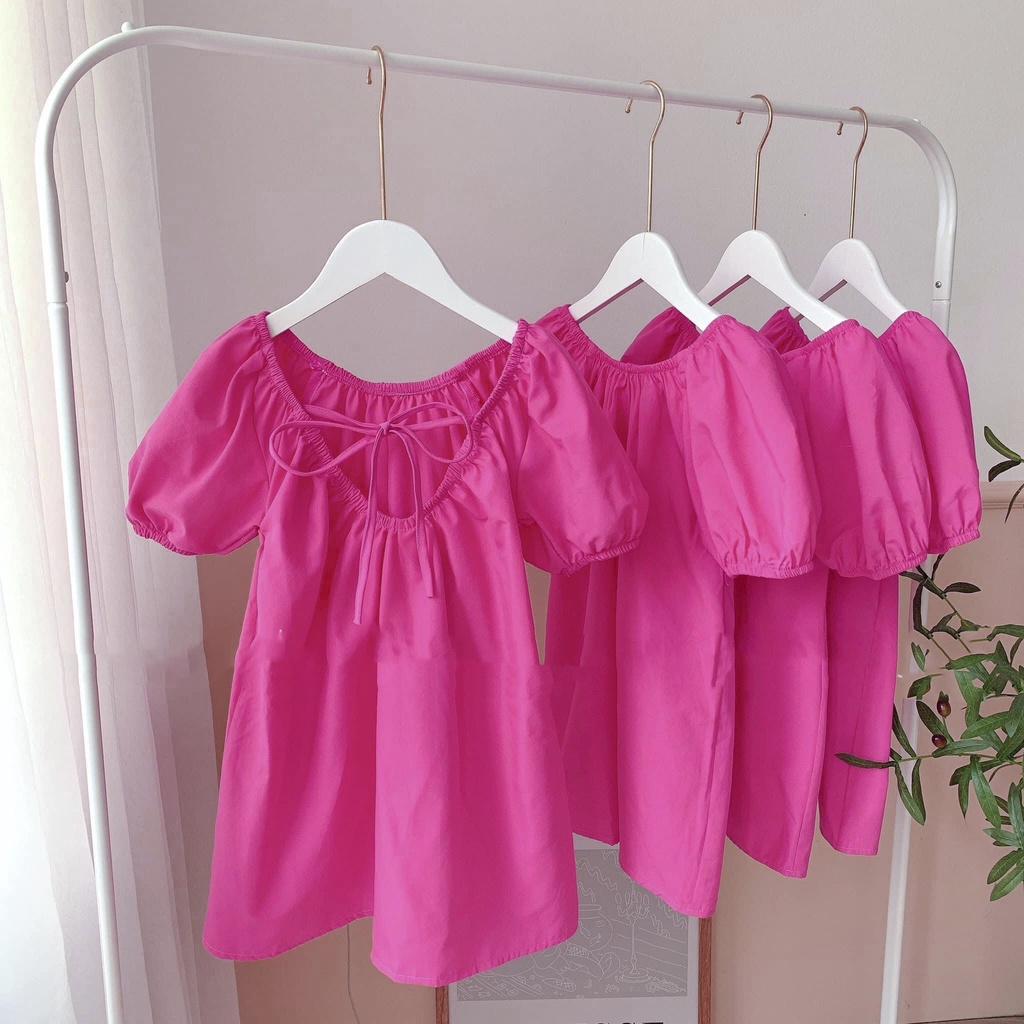 💦NHẬP MÃ KIDSFREE giảm 15K💦 Váy cho bé gái, Đầm bé gái - Đầm, váy tay bồng khoét lưng cho bé gái siêu hot mùa hè 2022