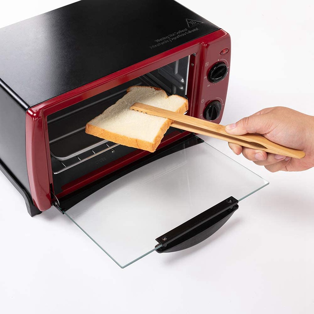 SJJL Kẹp gắp thức ăn đầu thẳng / đầu cong làm từ tre tự nhiên