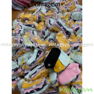{vintagevn} 1 đôi tất hoa cúc
