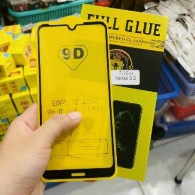 Kính Cường Lực 9D 9H Full Keo, Full Màn nokia 3.2