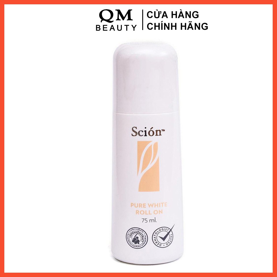 Lăn khử mùi Scion Pure White Roll On NuSkin 75ml hàng chính hãng mẫu mới - QM Beauty