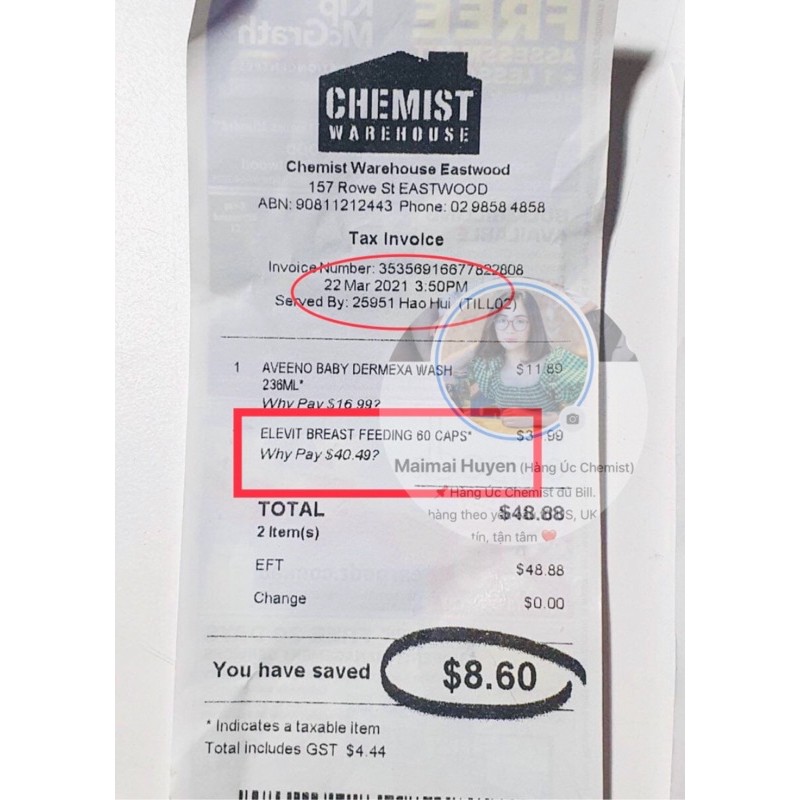 [Đủ bill+Tem Chemist] ELEVIT Sau Sinh Cho Con Bú BREASTFEEDING ÚC Hộp 60 Viên | Thế Giới Skin Care