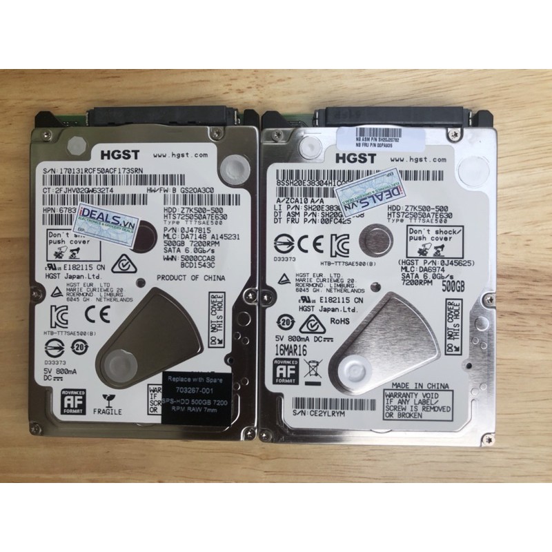 Ổ cứng laptop 2.5inch Western Black 500GB mỏng 7200rpm zin tháo máy | BigBuy360 - bigbuy360.vn