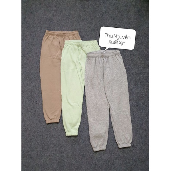 Quần nỉ jogger size đại dư sịn cho bé từ 6-14/16y