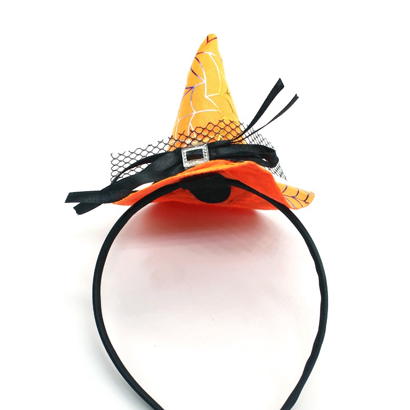 Cài Tóc Hình Nón Phù Thủy Vui Nhộn Thời Trang Halloween Cho Bé Gái