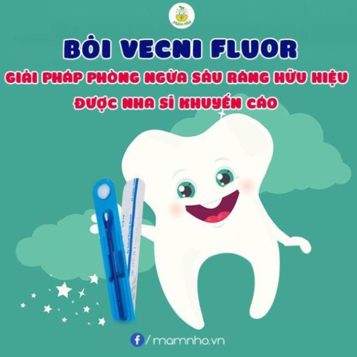 [ CHÍNH HÃNG VECNI FLOUR ] Vecni Flour Viền Đỏ - kem bôi răng chống sâu răng, chống sún răng cho bé