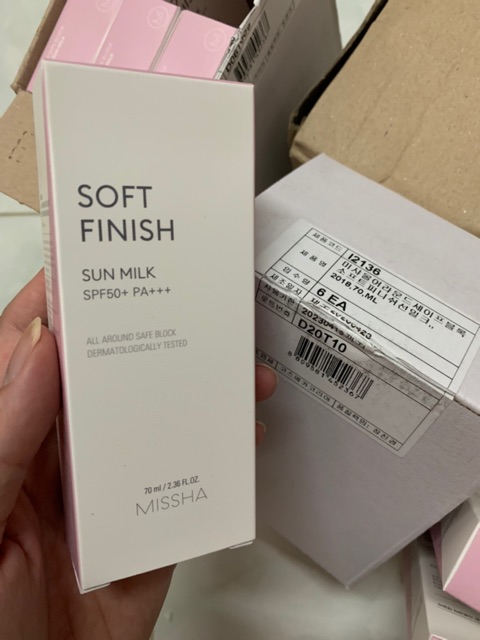 Sữa chống nắng Missha Soft Finish Sun Milk SPF50+/PA+++