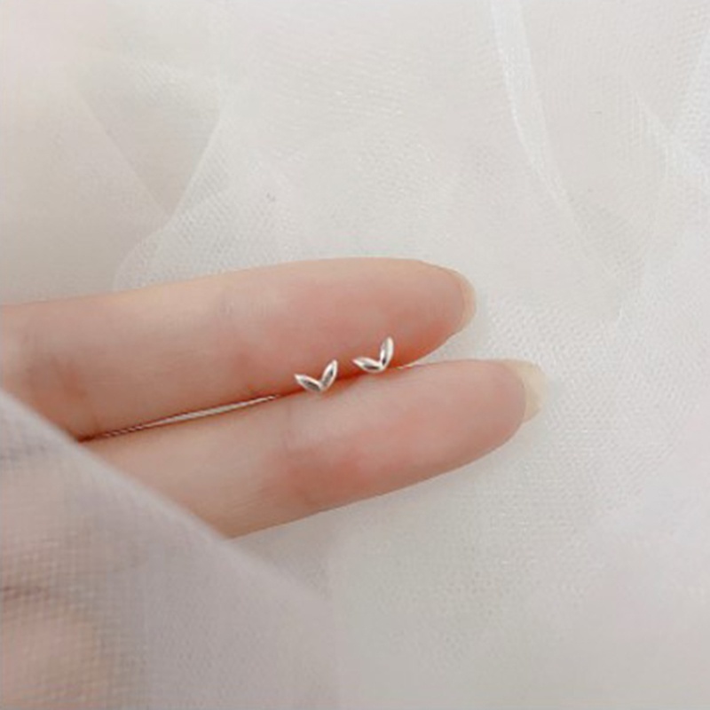 Khuyên tai bạc đơn giản dễ thương cho nữ