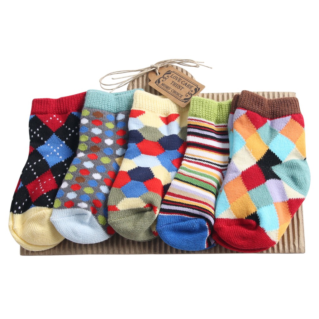 Set 5 Đôi Vớ Sanlutoz Chất Liệu Cotton Đáng Yêu