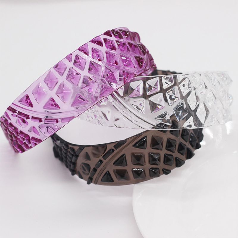 Băng Đô Bằng Nhựa Trong Suốt Họa Tiết Quả Dứa 3D Dễ Thương Thời Trang Mùa Hè Cho Nữ