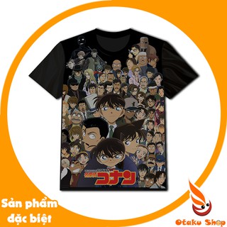 Áo phong teen , Áo thun đen in hình Anime Detective conan - Thám tử lừng danh Conan. Áo Unisex phù hợp cho Nam Nữ