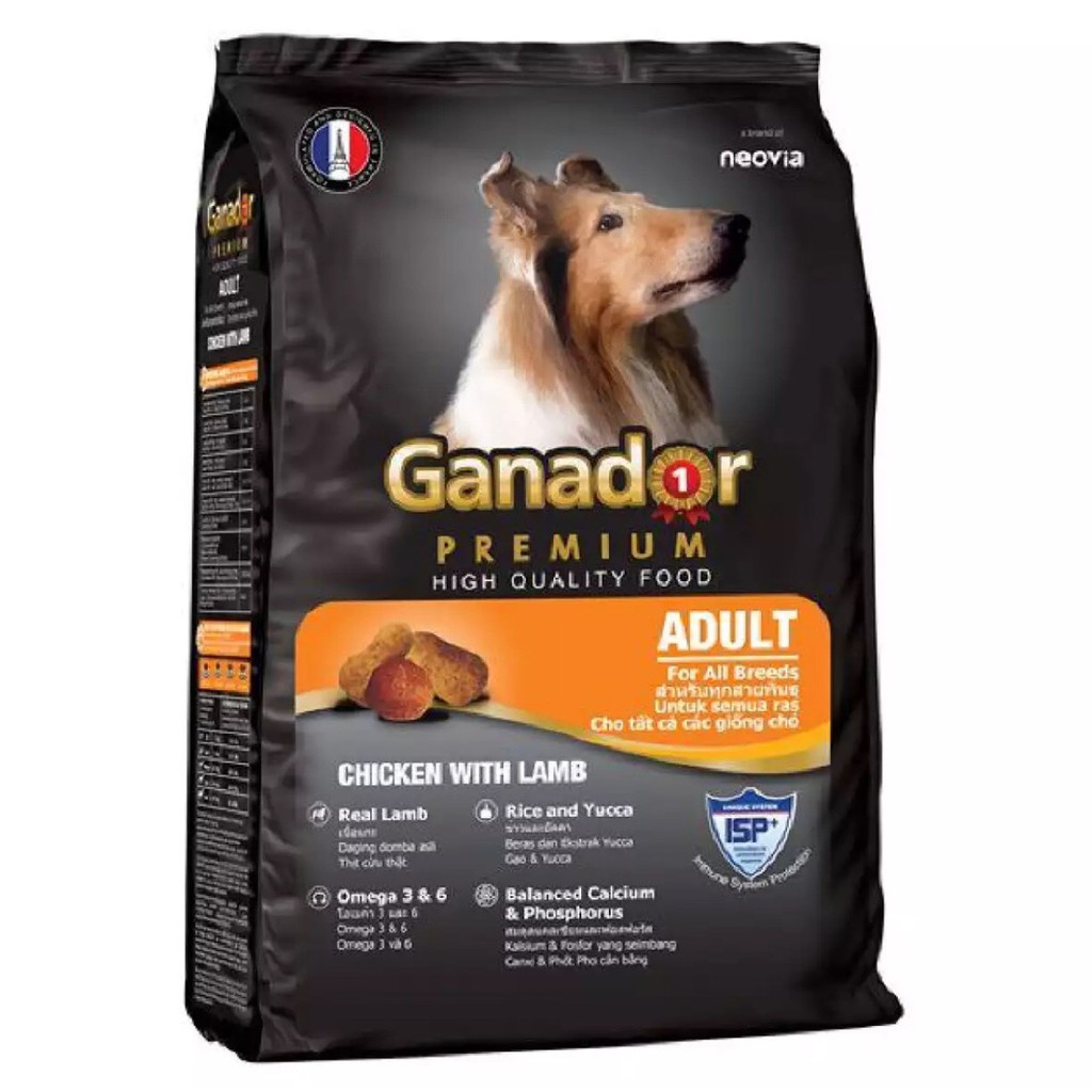 Thức ăn viên cao cấp Ganador Adult gói 1,5kg Dành cho chó trưởng thành