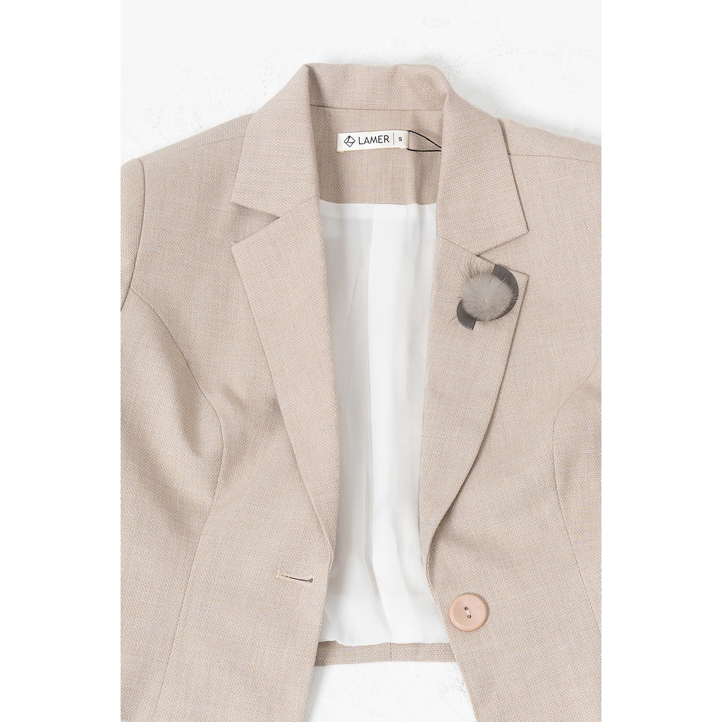áo vest ngắn, 1 khuy GBT026 by Lamer L65B21T008
