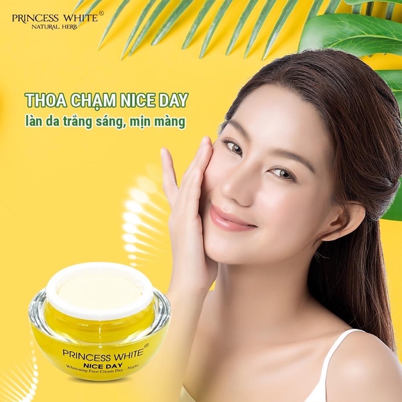 (Chính Hãng Tặng 2 Nạ Cừu ) Hộp Kem Dưỡng Trắng Nice Day Princess White