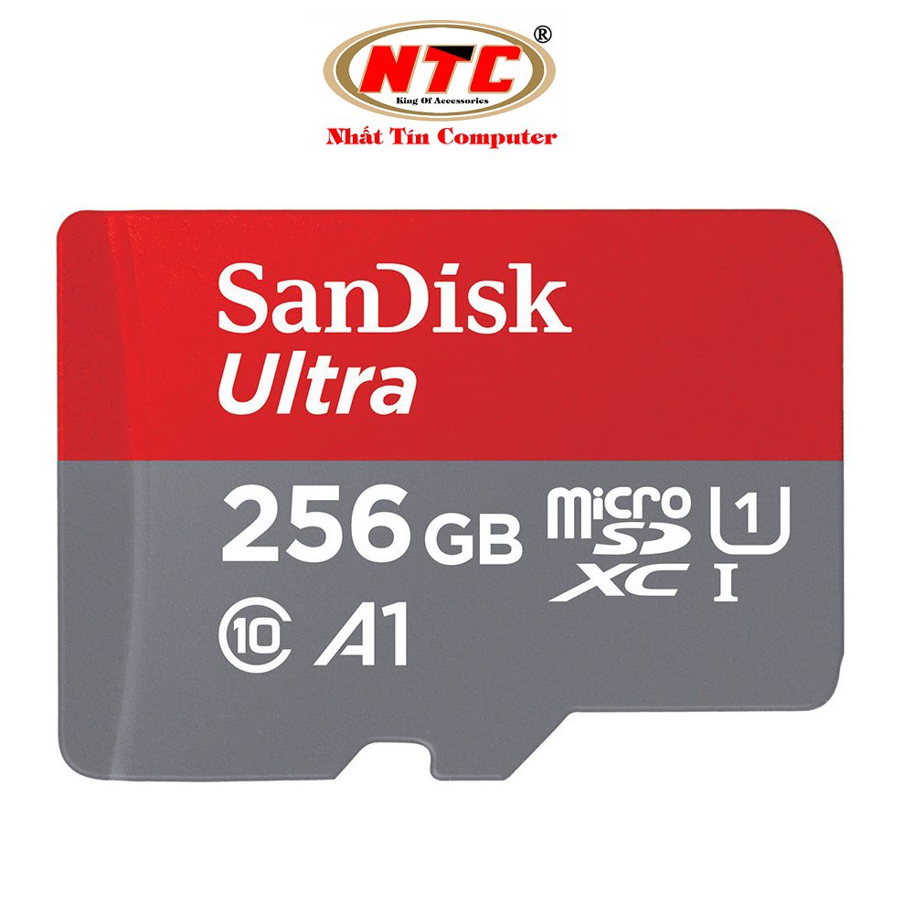 Thẻ nhớ MicroSDXC SanDisk Ultra A1 256GB Class 10 U1 100MB/s box Anh - No Adapter (Đỏ) | BigBuy360 - bigbuy360.vn