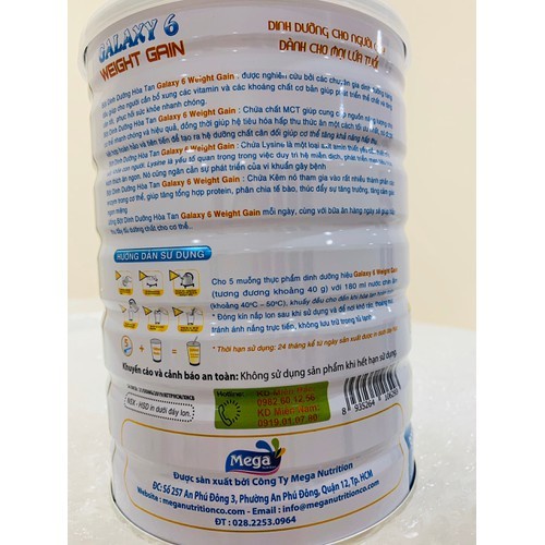 Combo 2 lon Sữa tăng cân dành cho người gầy Weight Gain 900Gr