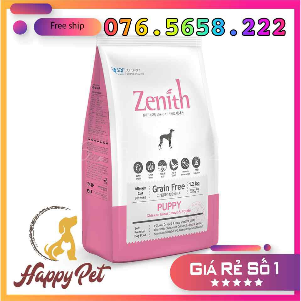 THỨC ĂN HẠT MỀM DUY NHẤT TẠI VIỆT NAM CHO CÚN CON ZENITH GÓI 1,2KG