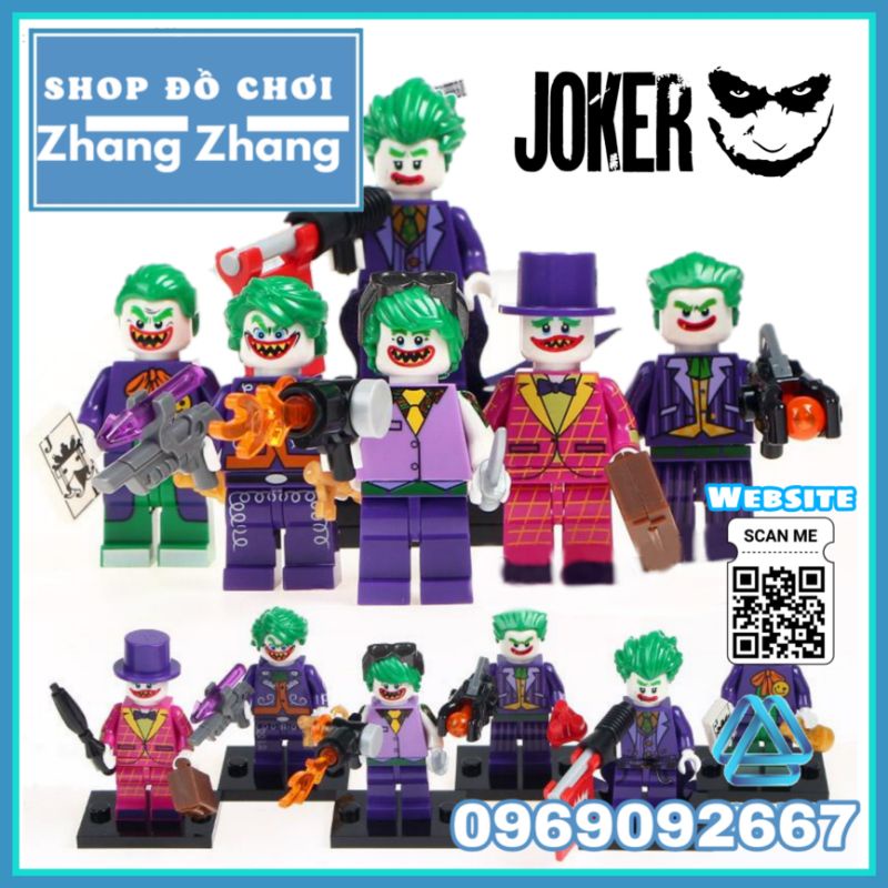 Đồ chơi Xếp hình tên hề Joker Miniman Clown Series Minifigures Decool 0289 0294