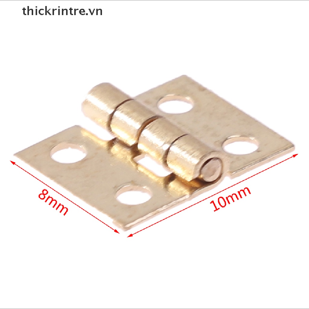 Set 20 Bản Lề Cửa Mini Bằng Đồng Thau Chất Lượng Cao