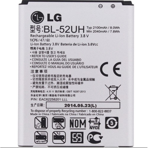 Pin LG L70/D320 BL-52UH 2100 mẠh