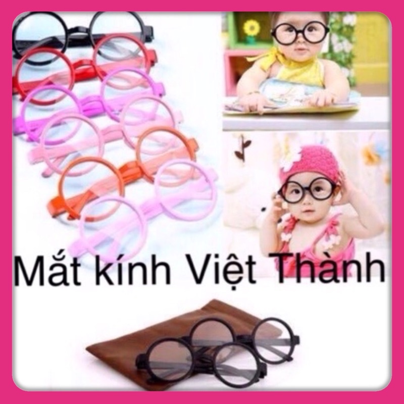 mắt Kính tròn cho bé kính mát trẻ em BOM01