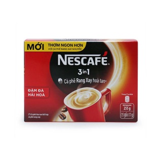 Cafe rang xay hoà tan NESCAFE (15 gói * 17g)