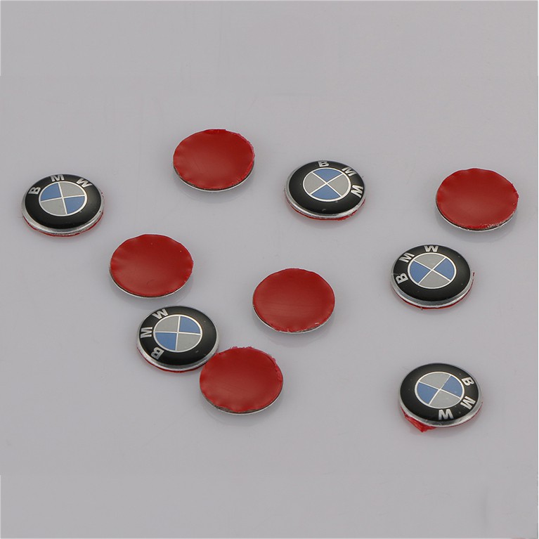 Miếng dán họa tiết logo 11mm gắn chìa khóa điều khiển từ xa cho ô tô BMW 3 5 7 dòng 318i 325i 525i 530i 735i 735i M3 M5