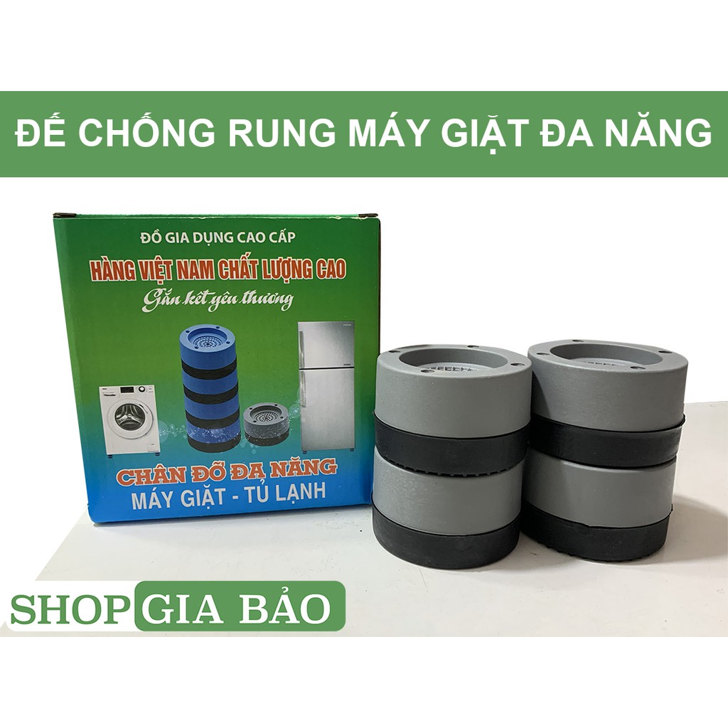 Chân Máy Giặt 4 Miếng Cao Su Cao Cấp Chống Ồn Chống Rung (LOẠI 1)