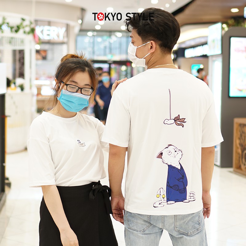 Áo Phông Unisex Nam Nữ Chất Việt AP08 Phong Cách Tokyo Style Tay Lỡ Form  Rộng 