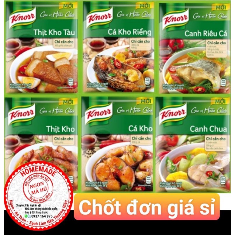 HẠT NÊM KNORR GIA VỊ HOÀN CHỈNH date luôn mới