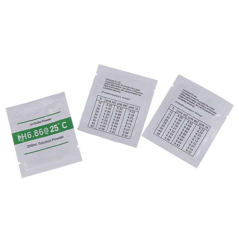 [bigapple]3Pcs PH Buffer Measure Calibration Solution ph4.00/ 6.86 /9.18 Calibration Point adore