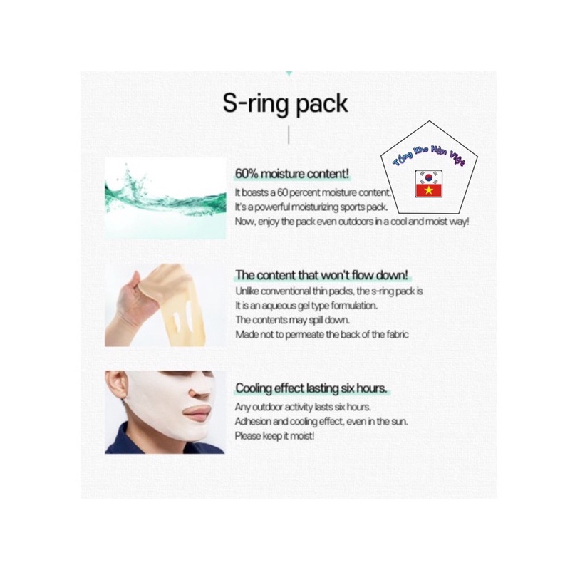 Mặt Nạ Golf S-Ring Pack Hàn Quốc