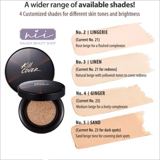 (Có kèm lõi refill) Phấn nước Clio Kill Cover Conceal Cushion