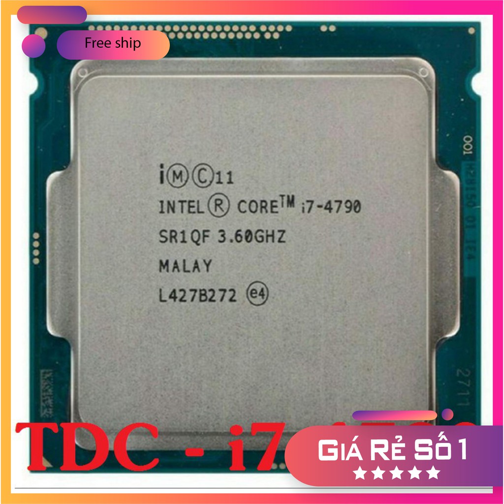 Bộ vi xử lý core i7 4790 / intel core i5 4590 sockeet 1150. kèm keo tản nhiệt. hàng bao zin đã test ki