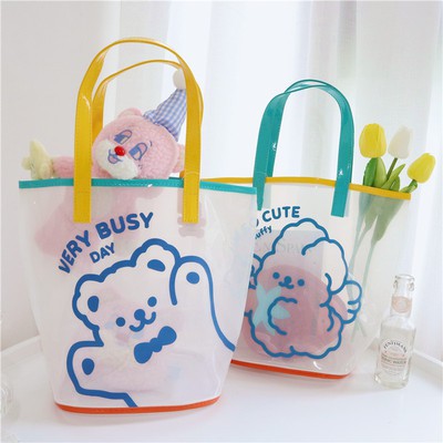 Hoạt Hình Túi Xách Trong Suốt In Hình Hoạt Họa Đơn Giản