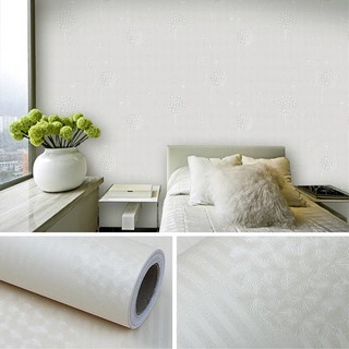 5m giấy dán tường hoạt tiết bồ công anh trắng không cần keo- khổ 0.45m
