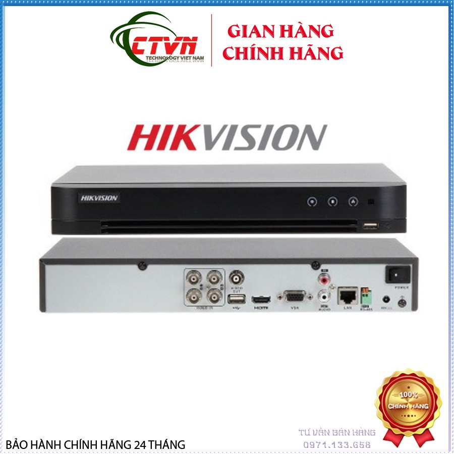 Đầu Ghi Hình Camera HDTVI Hikvision IDS-7204HUHI-M1/S 4/8 kênh 8MP & 5MP Turbo 5.0 ACUSENSE ( vỏ sắt )
