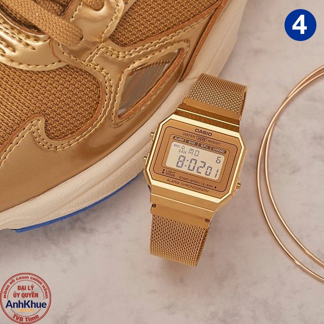 Đồng hồ unisex dây kim loại Casio Standard chính hãng Anh Khuê A700 Series | BigBuy360 - bigbuy360.vn