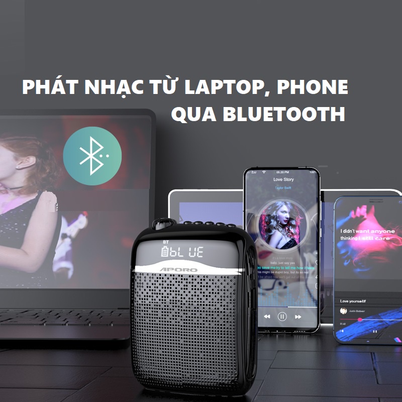 Máy Trợ giảng không dây Aporo T21 UHF - Chính Hãng