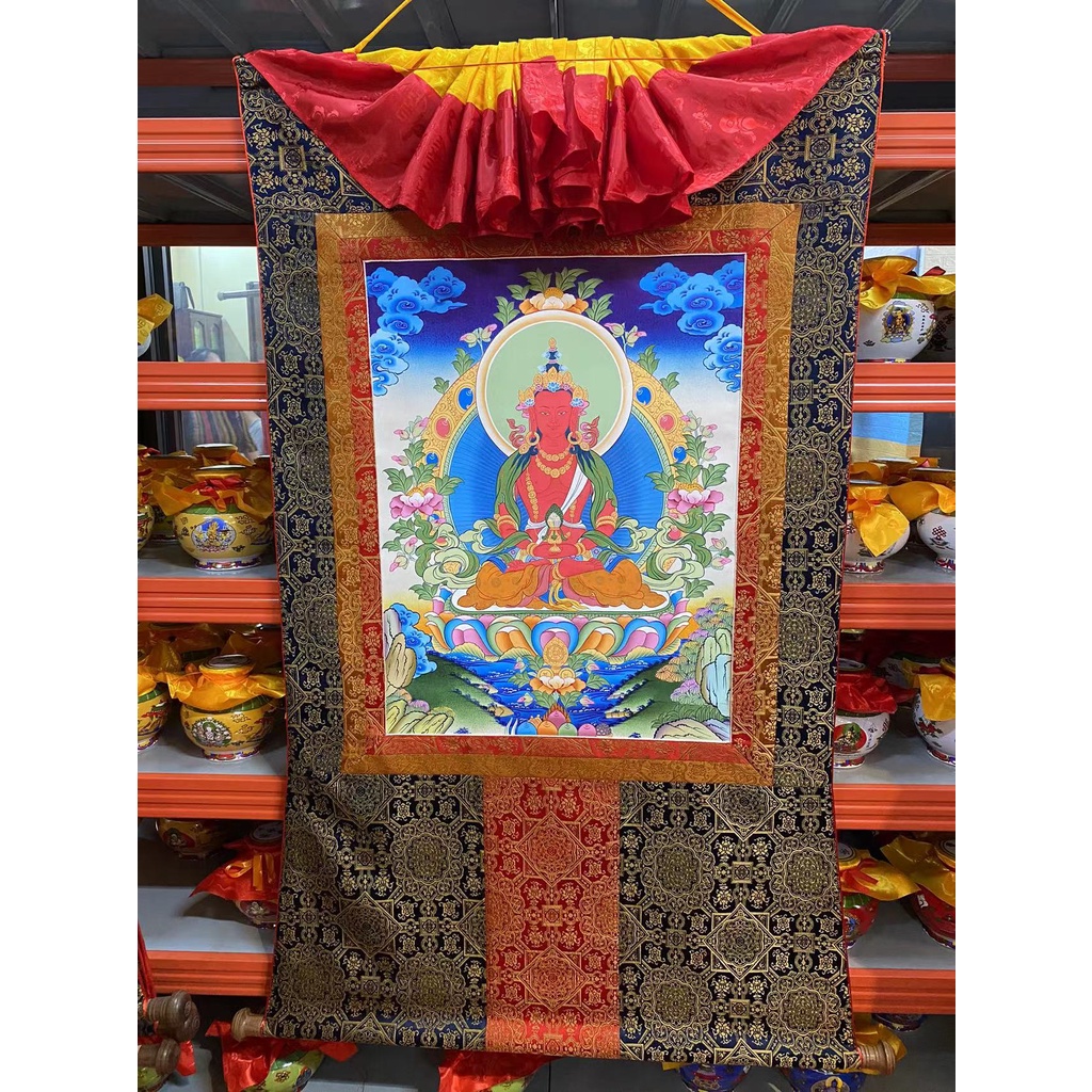 [PBMC] Thangka vẽ tay vải Nepal cao cấp 1m3