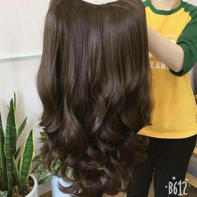 Tóc giả kẹp U xoăn dài 65cm